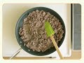 Browning ground beef