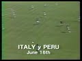 resumen de goles del partido entre per� e italia, en el mundial de espa�a '82.

18' bruno conti (ita)
83' rub�n toribio d�az (per)

marcador final: 1-1
fecha: 18 de junio, 1982
escenario: estadio bala�dos - vigo
hora: 5:15 p.m.
asistencia: 25,000

per� - alineaci�n titular:
21. ramon quiroga, 2. jaime duarte, 3. gonzalez salguero, 6. jose velasquez, 7. geronimo barbadillo (65', guillermo la rosa), 8. cesar cueto, 9. julio cesar uribe (65', german leguia), 10. teofilo cubillas, 11. juan carlos oblitas, 15. rub�n toribio diaz, 16. jorge olaechea

banca de suplentes:
1. eusebio acasuzo, 12. jose gonzales, 4. hugo gastulo, 5. german leguia, 13. oscar arizaga, 14. miguel gutierrez, 17. franco navarro, 18. eduardo malasquez, 19. guillermo la rosa, 20. percy rojas, 22. luis reyna

entrenador: tim (bra)

italia - alineaci�n titular:
1 dino zoff, 4 antonio cabrini, 5 fulvio collovati, 6 claudio gentile, 7 gaetano scirea, 9 giancarlo antognoni, 11 giampiero marini, 14 marco tardelli, 16 bruno conti, 19 francesco graziani, 20 paolo rossi (45', franco causio)

banca de suplentes:
12 ivano bordon, 22 giovanni galli, 2 franco baresi, 3 giuseppe bergomi, 8 pietro vierchowod, 10 giuseppe dossena, 13 gabriele oriali, 15 franco causio, 17 daniele massaro, 18 alessandro altobelli, 21 franco selvaggi

entrenador: enzo bearzot (ita)

amonestados:
marco tardelli (ita) 52', jaime duarte (per) 76'

terna arbitral:
walter eschweiler (rfa) 
mario rubio vazquez (mex)
abraham klein (isr)