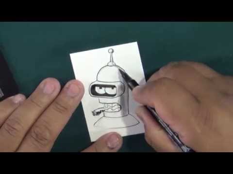 how to draw bender