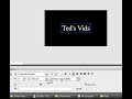 Flash tutorial-Motion Tween Blurry Text