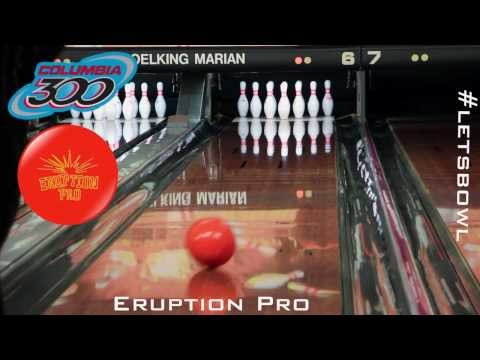 Columbia 300 Eruption Pro Bowling Ball Video By CheapBowlingBalls.com