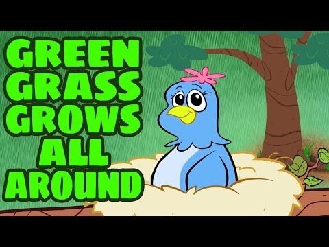 Green Grass Grows All Around - Children's Song with Lyrics - Kids Songs by The Learning Station