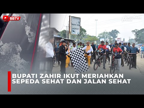 BUPATI ZAHIR IKUT MERIAHKAN SEPEDA SEHAT DAN JALAN SEHAT