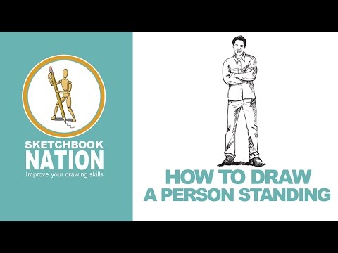 how to draw the a person