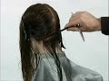 hair dressing how to video 4 of 6 : one length bevel  bob 