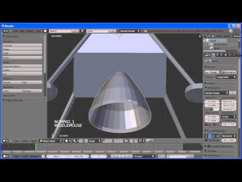 Lander Animation Step 1 - Model a Simple Lunar Lander in Blender 2.6