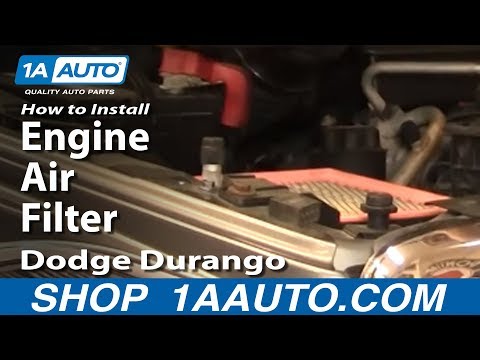 How To Install Replace Engine Air Filter Dodge Durango 04-09 1AAuto.com
