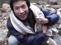 猿系大学生再び！ケツ出し全裸で温泉レポート！