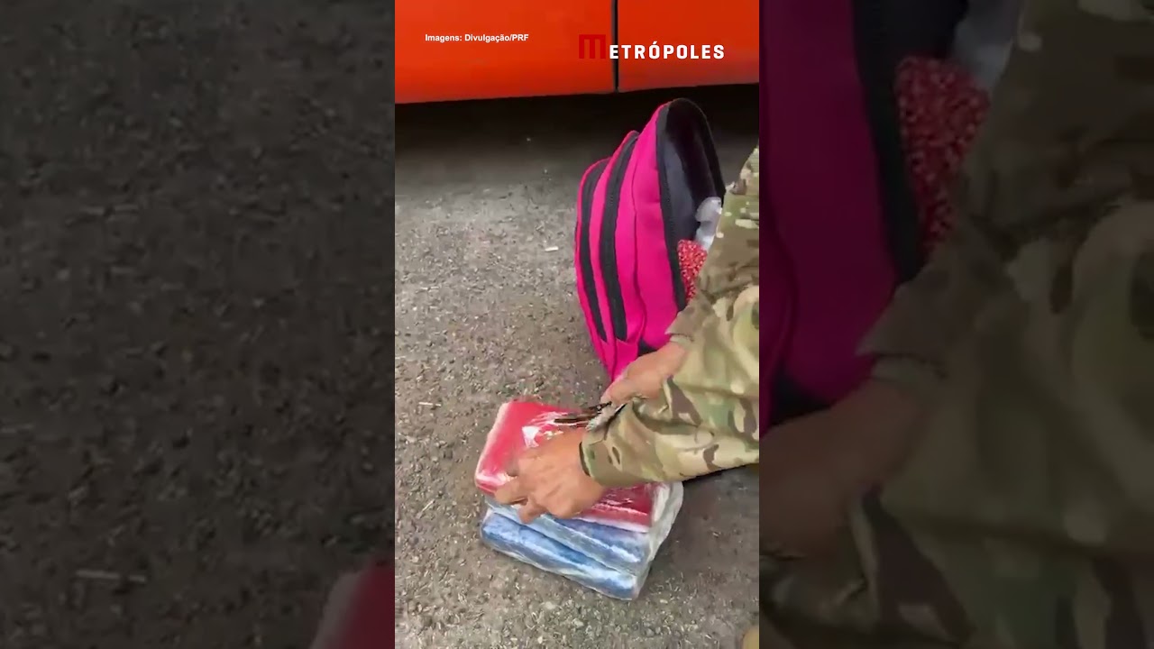 Mãe que viajava com bebê de 1 ano é presa com 3 kg de cocaína