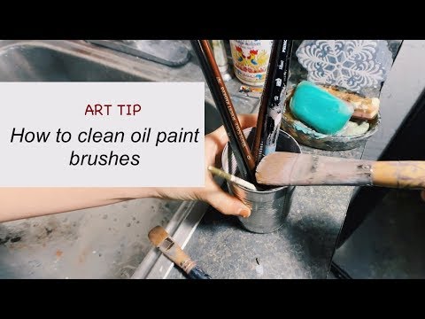 video-linktoworks-How to clean oil paint brushes - Art Tip