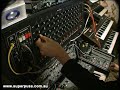 Controlling my Roland TD12 V Drums module from my Roland System 700 and System 100 analog sequencers.The control voltage outputs from my sequencers are fed directly into the trigger inputs on my TD12. All output voltages are 0 - 2 vdc, including the hihat foot controller signal. The snare and crash signals are going to the rim and edge inputs respectively.As you can see, this works remarkably well with no modifications to any of the instruments.My Yamaha SY77 is being used as a master clock for the sequencers.Audio was directly out of the TD12 into my camera and video was edited using Adobe Premiere.
