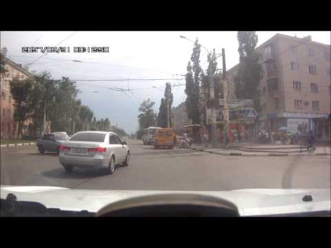 ДТП на остановке «Гипрокаучук» г. Воронеж 21.05.2013г.