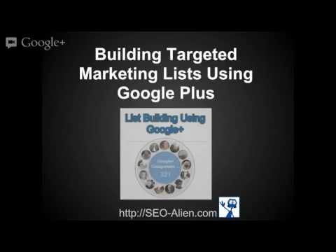 List Building to a Targeted Audience