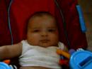 loves his fisher price chair