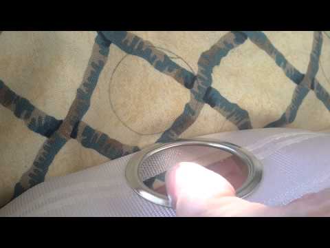 how to fit eyelets to curtains