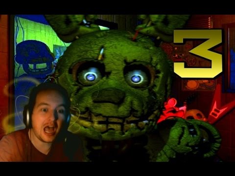 FELL OFF MY CHAIR! | Five Nights At Freddy's 3 | HUGE Jump Scare!