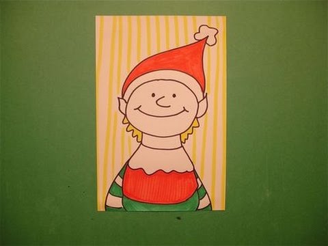 how to draw an elf