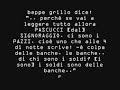 (v2day) sputtanato il vero BEPPE GRILLO! (incubo pascucci..)
