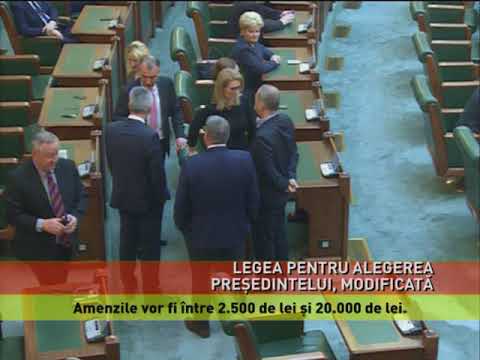 Legea pentru alegerea președintelui modificată, votată de Senat