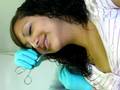 Getting my lip pierced.