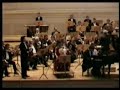 new kubel�k trio playing ludwig van beethoven's triple concerto for violin, violoncello and piano in c major (op.46) at casino bern (2004). ren� kubel�k (violin), anna tyka (violincello), patrizio mazzola (piano).