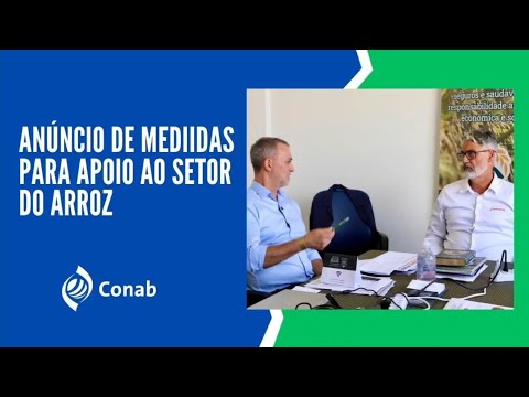 Anúncio de medidas para o setor do arroz