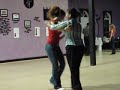 Karynn´s salsa test with Tanja