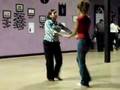 Karynn´s salsa test with Tanja