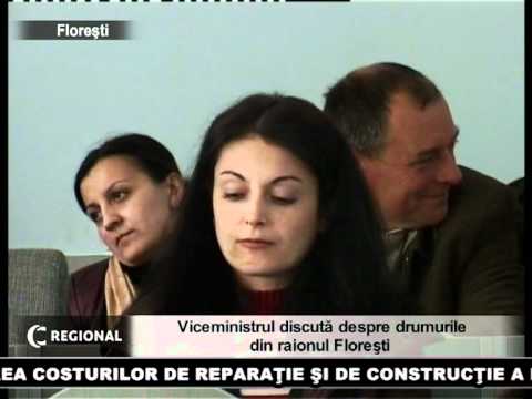 Viceministrul discută despre drumurile din raionul Floreşti