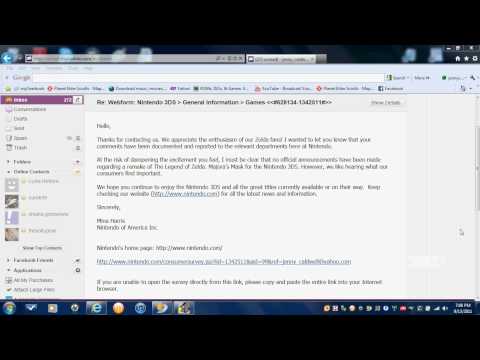 how to email nintendo