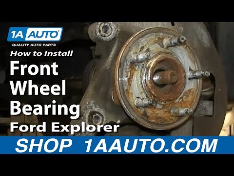 How To Install Front Wheel Bearing Hub Assembly 2002-05 Ford Explorer Mercury Mountaineer
