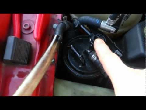 how to drain fuel tank vw golf