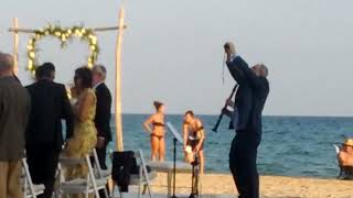 Enlace en la playa