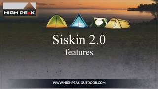 Компактная палатка с алюминиевыми дугами High Peak Siskin 2.0 LW