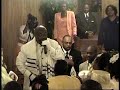 Bishop B.L. James walking the pews........