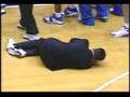 Coach K passes out
