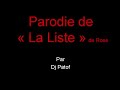 La Liste de Dj Patof (Rose)