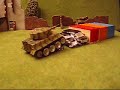 compilation of more destruction on a 1:87 scale. this is a konami combatdigiq tiger tank.