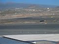 Airplane takeoff on Tenerife