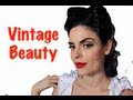 Vintage Makeup 1940s / 1950s Halloween Makeup Tutorial (2013 Face Awards NYX Cosmetics)
