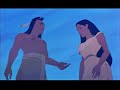 voici une des chanson de pocahontas : au d�tour de la rivi�re.

this is one of song from pocahontas : just around the river bend.

singing by/chant� par : pocahontas (laura mayne (des natives)).

*******

lyrics, paroles :

(parle)

meeko: drouii?
pocahontas: il me demande d'�tre calme, d'�tre comme l'eau...
meeko & flit: aah!
pocahontas: hm mhm... mais la rivi�re est loin d'�tre calme !!

(chante)

pocahontas: ce que je pr�f�re dans les rivi�res,
c'est que printemps, �t� ou hiver,
elles changent toujours d'humeur et de couleur.
mais combien de c?urs dans la nature,
ont r�v� d'aventure,
en laissant fuir les ann�es, sans se demander :

au d�tour de la rivi�re,
sera-t-il au d�tour de la rivi�re ?
bravant les flots,
ce voyageur de la mer,
sur son bateau.
et toujours je crois,
toujours j'esp�re,
que cet inconnu viendra.
au d�tour de la rivi�re ...
pour moi, rien que pour moi ...

en badinant, le vent balade
des torrents de rires en cascade.
les tambours nuit et jour,
r�sonnent d'amour.
mais celui que je voudrais choisir,
pour construire l'avenir,
viendra-t-il de la terre,
ou du bleu des mers ?
au d�tour de la rivi�re ...
au d�tour de la rivi�re ...

j'attends, j'esp�re,
qu'au d�tour de la rivi�re,
il sera l�,
venant de la mer,
rien que pour moi,
dans un r�ve de lumi�re.
au d�tour de la rivi�re ...
au d�tour de la rivi�re ...

faut-il �teindre la flamme,
dans le lit d'un fleuve calme,
en �pousant kocoum,
pour ne plus r�ver � cet homme ?
je voudrais tant m'�vader, voyageur,
sur la rivi�re de ton c?ur...