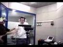 Man from UK testfires a rifle Man from UK testfires a rifle