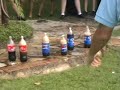 Multiple Coke and Mentos using the grenade trigger method