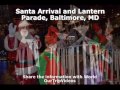 Santa Arrival and Holiday Lantern Parade - Inner Harbor, Baltimore, MD, US - Picture