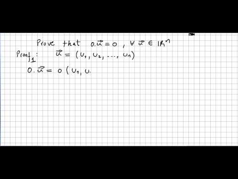 how to prove zero vector is unique