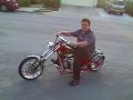 Tod on his not-so-small pocket bike