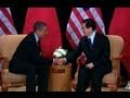 President Obama and President Hu at G-20
