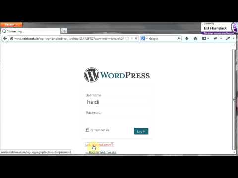 how to login to wordpress website