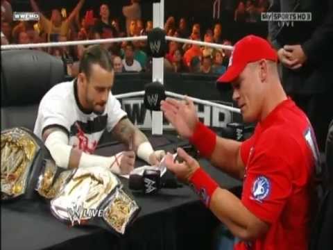 John Cena & CM Punk Contract Signing