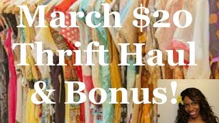 March Thrift Haul Try On & $1 Jewelry
